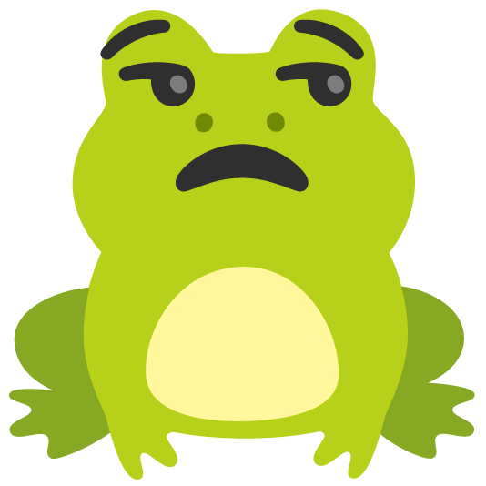frog unamused