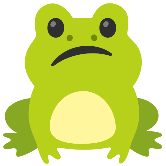 frog confused