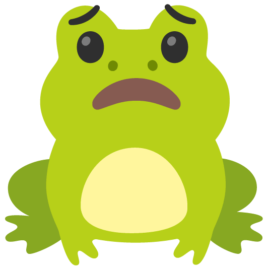 frog worried