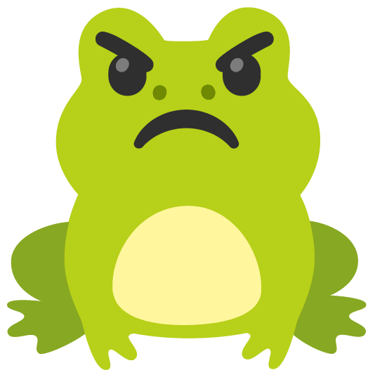 frog angry