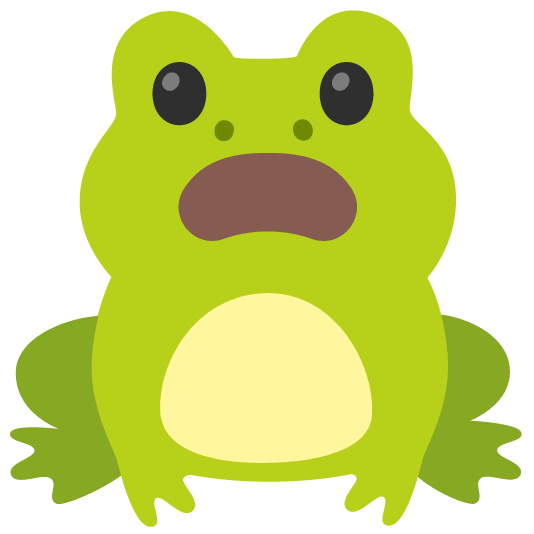 frog frowning
