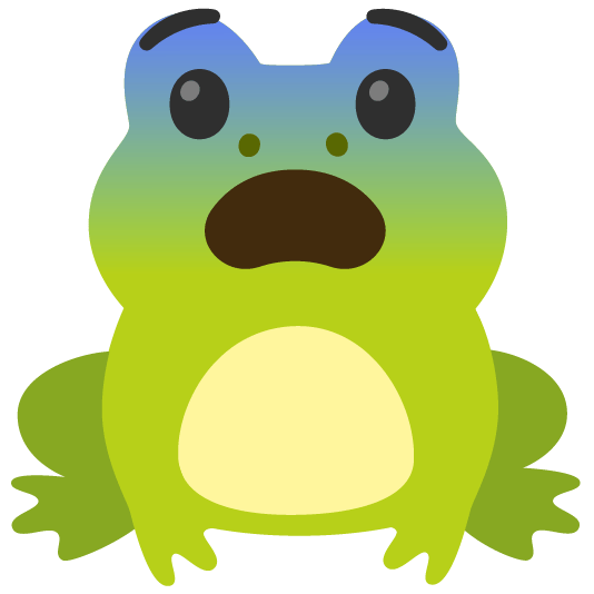 frog fearful