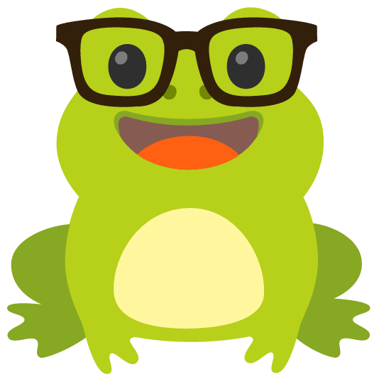 frog nerd face