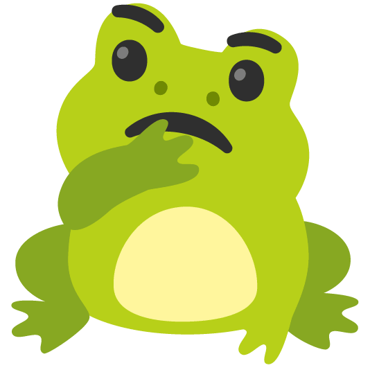 frog thinking face