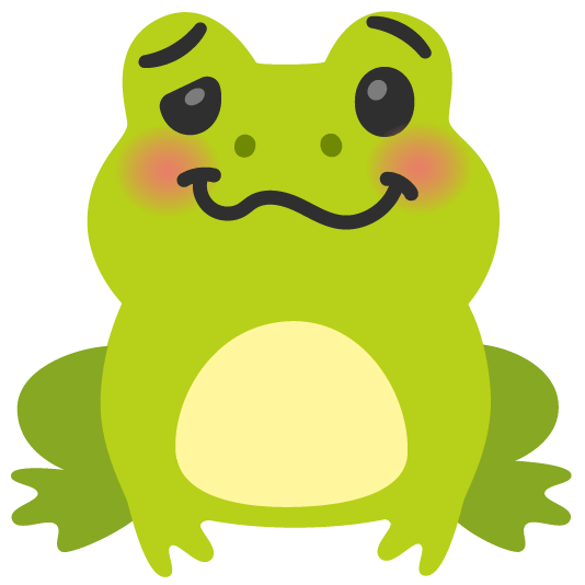 frog woozy face