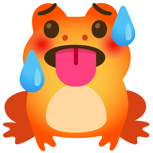 frog hot face