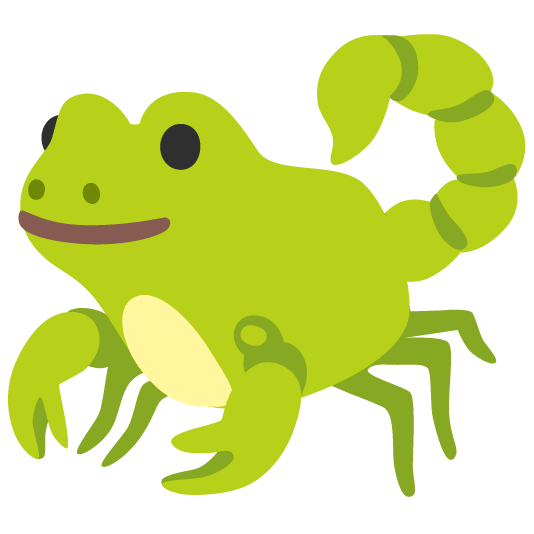 frog scorpion