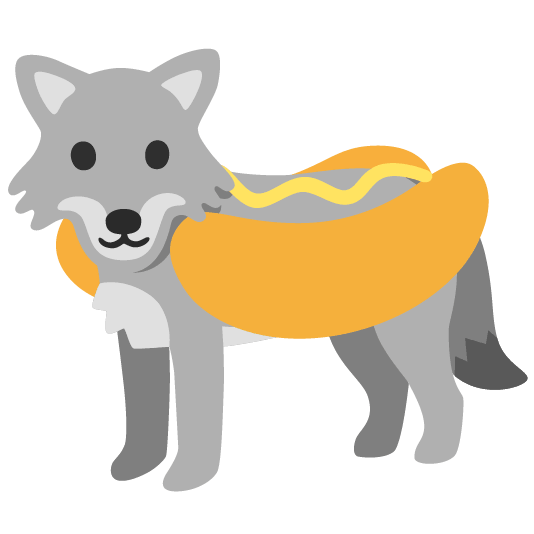 wolf hotdog