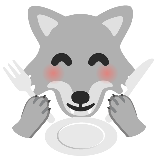 wolf knife fork plate