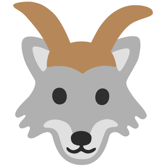 wolf goat
