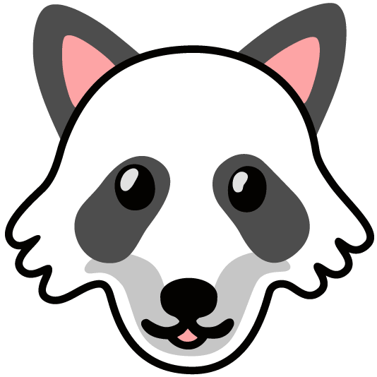 wolf panda face