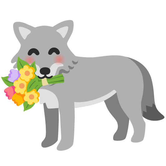 wolf bouquet