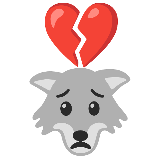 wolf broken heart