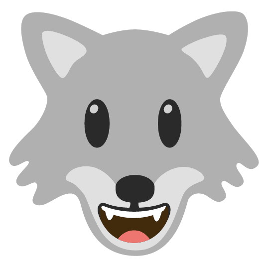 wolf smiley
