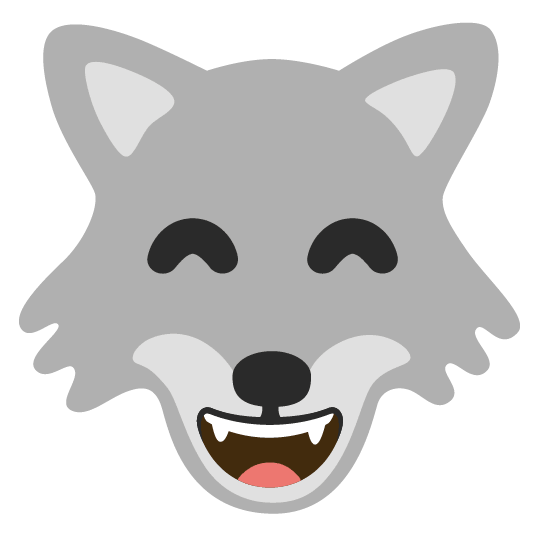 wolf smile