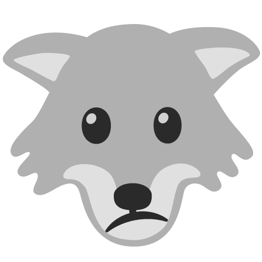 wolf confused