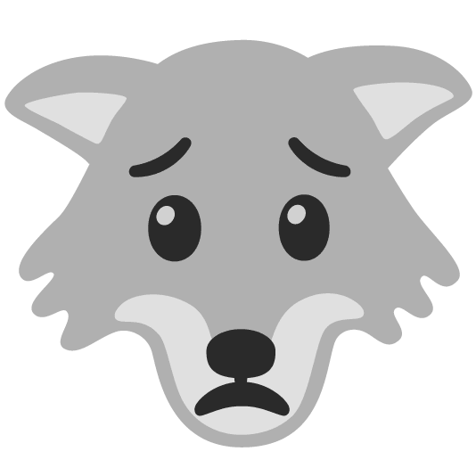 wolf worried