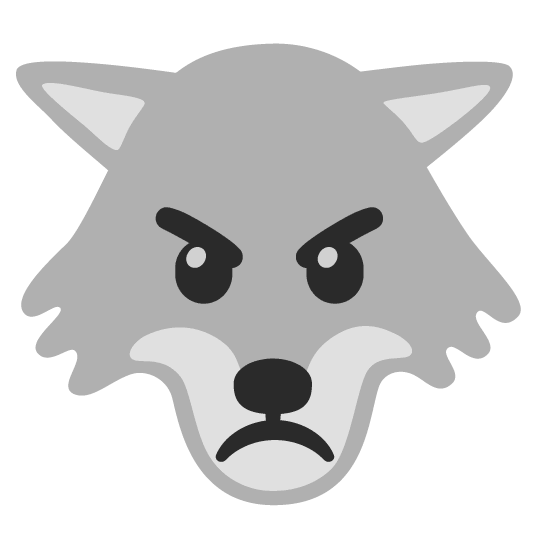 wolf angry
