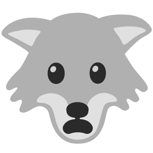 wolf frowning