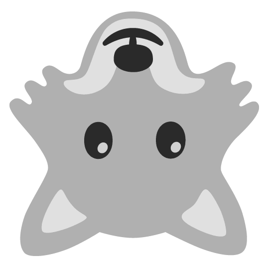 wolf upside down face