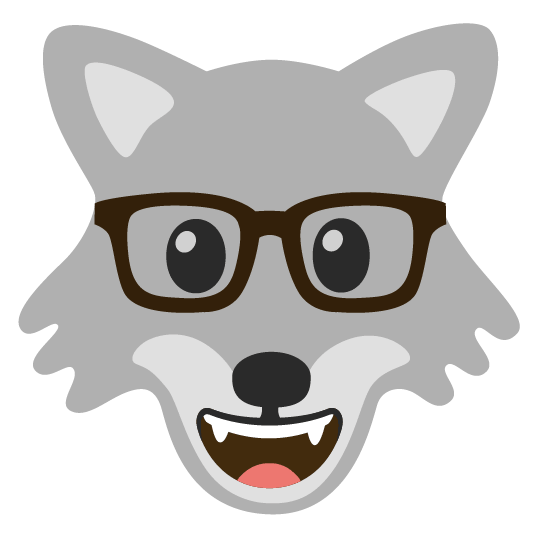 wolf nerd face