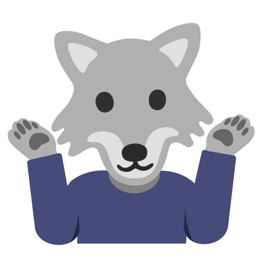 wolf shrug
