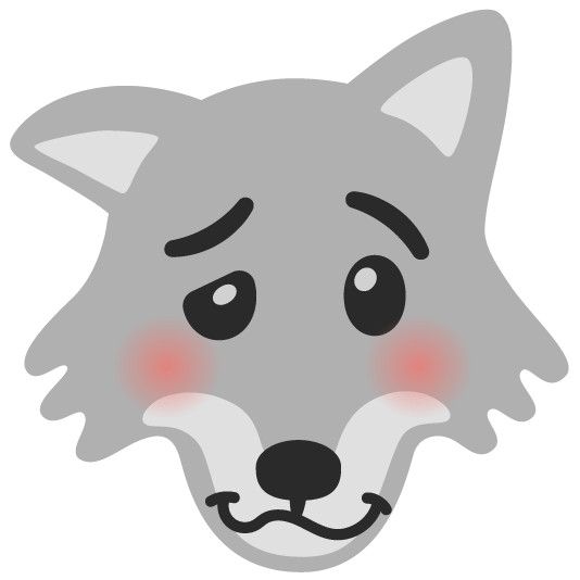 wolf woozy face