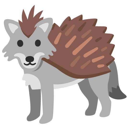 wolf hedgehog