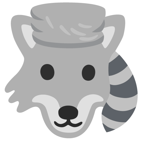wolf raccoon