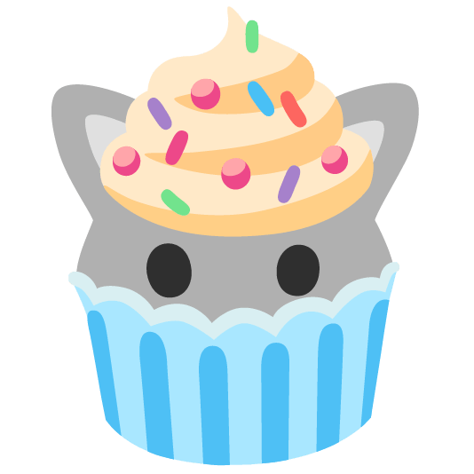 wolf cupcake