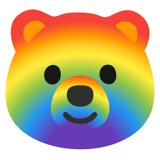 bear rainbow