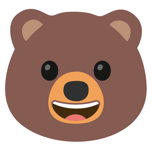 bear grinning