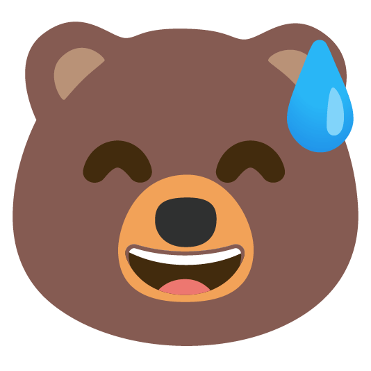 bear sweat smile