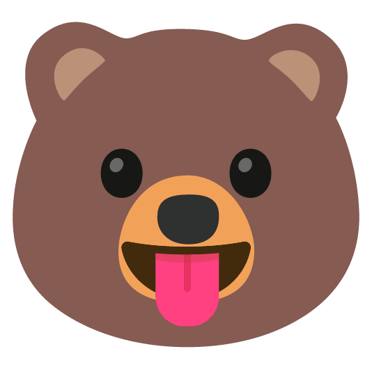 bear stuck out tongue