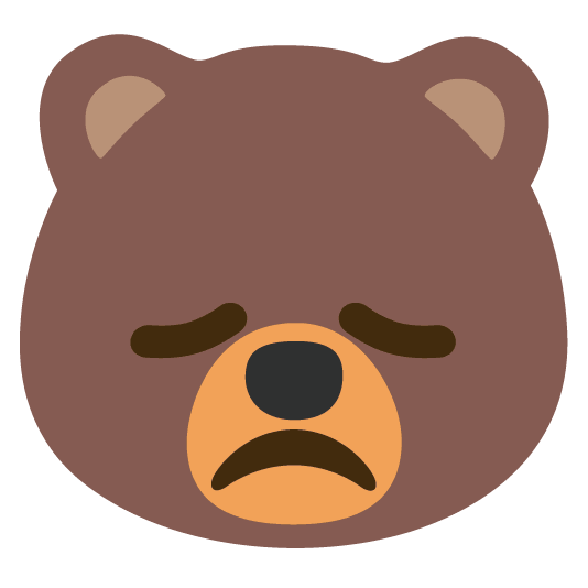 bear disappointed