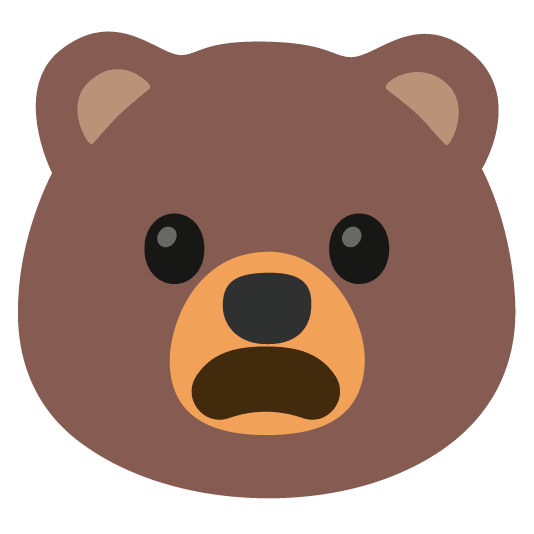 bear frowning