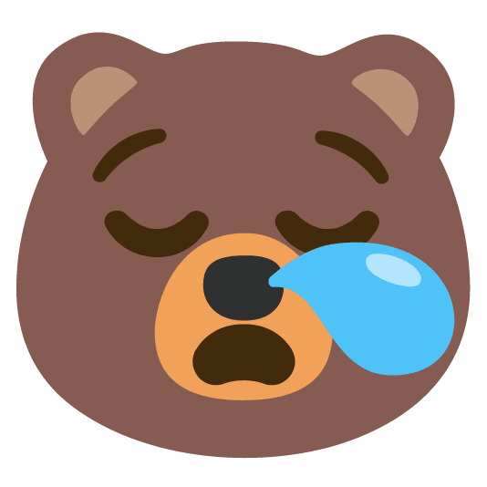 bear sleepy