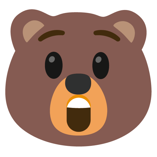 bear astonished