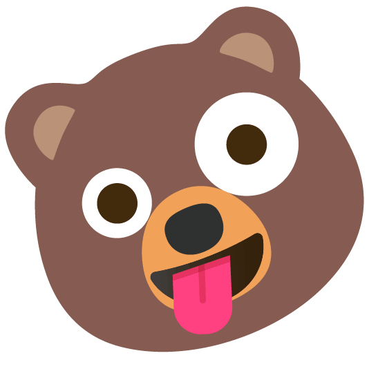 bear zany face