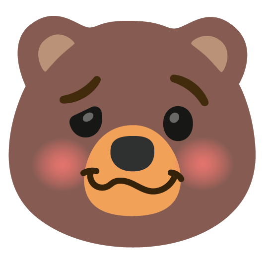 bear woozy face