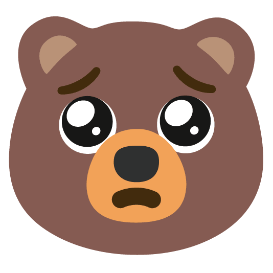 bear pleading face