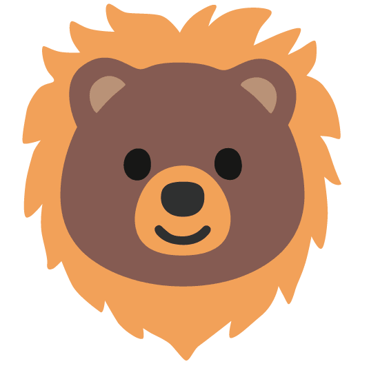 bear lion face