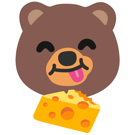 bear cheese wedge