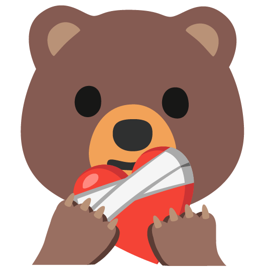 bear mending heart