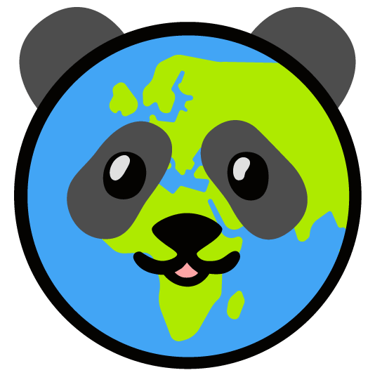 panda face earth africa