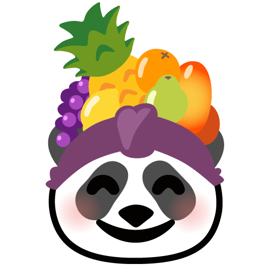 panda face pineapple