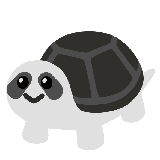 panda face turtle