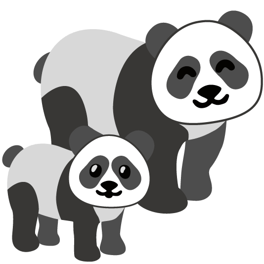 panda face panda face