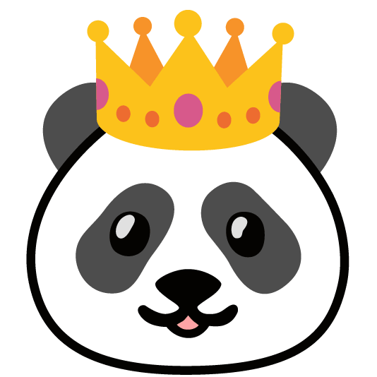 panda face crown