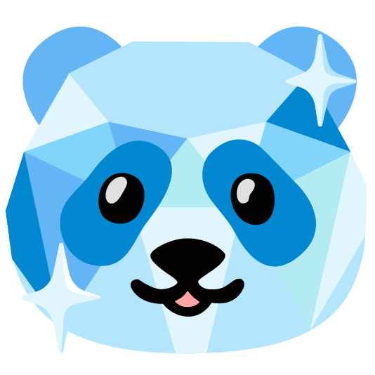 panda face gem
